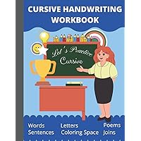 Learning Cursive Handwriting Workbook: Learning Cursive Handwriting Workbook For Kids| Handwriting Practice Letter Tracing For kids Board For Cursive