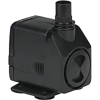 Little Giant PES-130-PW 115-Volt, 130 GPH Magnetic Drive Fountain/Pond Pump with 6-Ft. Cord, Black, 566716