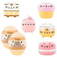 Hamee Pusheen the Cat Cute Water Filled Surprise Capsule Squishy Toy [Series 3] [Pusheen Café] [Birthday Gift Bag, Party Favor, Gift Basket Filler, Stress Relief Toy] – 2 Pc. (Mystery – Blind Capsule)