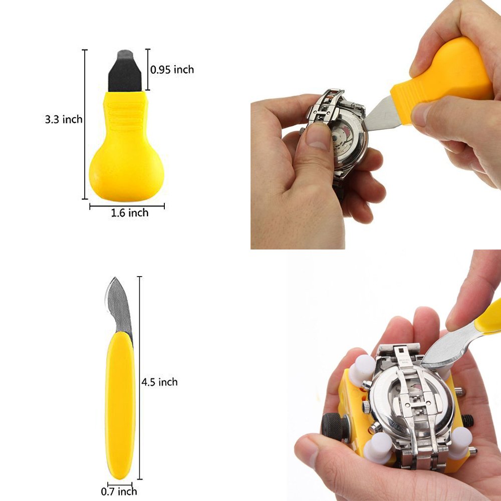 Watch Back Remover Tool - Adjustable Watch Back Case Opener Repair and Battery Replacement Tool Kit
