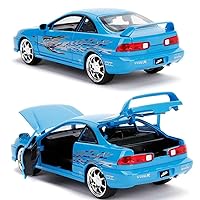 Jada Toys Fast & Furious 1:24 Mia's Acura Integra Type-R Die-cast Car, Toys for Kids and Adults Blue