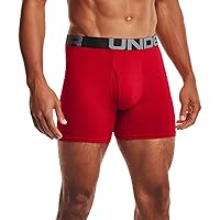Under Armour Men's Charged Cotton 6-inch Boxerjock 3-Pack