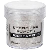 Ranger EPJ00-709 Embossing Powder .60oz, Holographic, 1.75 x 1.5 x 1.5