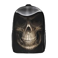 Dead Reaper Skull Laptop Backpack for Men Women 17 Inch Travel Computer Bag Fashion Daypack