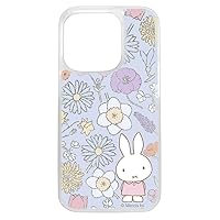 Ingrem iPhone 15 Pro Case, Miffy Glitter Case Flower