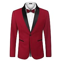 COOFANDY Men's Tuxedo Jacket Wedding Blazer One Button Dress Suit for Dinner,Prom,Party