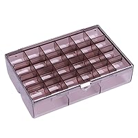 30 Grids Acrylic Jewelry Organizer Makeup Cosmetic Storage Box Container Clear For Case With Lid For Beads Rings Earring Jewelry Storage Box