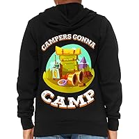 Campers Gonna Camp Kids' Full-Zip Hoodie - Funny Hooded Sweatshirt - Cute Design Kids' Hoodie