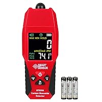 Carbon Monoxide Detectors, Portable CO Detector with Temperature Sensor ＆ LCD Color Display, Professional-Grade Handheld CO Meter Tester 0-1000PPM Range, Indoor/Oudoor (Includes Battery x3)