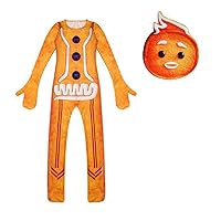 children's party performance costumes,Christmas Gingerbread man costumes,stage performance costumes.