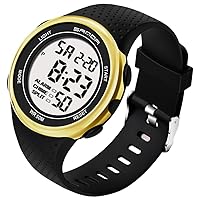 Mens Watch LED Digital Watches Large Face Outdoor Sport Watches Alarm Clock Military Stopwatch Waterproof Watch