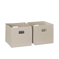 RiverRidge® 2 Pc Folding Storage Bin Set - Taupe