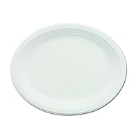 Chinet 21257CT Classic Paper Dinnerware, Oval Platter, 9 3/4 x 12 1/2, White (Case of 500)