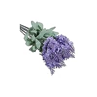 2X 10 Heads Artificial Lavender Silk Flower for Bouquets Wedding Home Party Decor-Light Purple