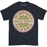 Bravado Men's The Beatles Lonely Hearts Seal T Shirt