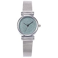 Womens Watches Stainless Steel Band Watches Ladies Quartz Mesh Bracelet Watch Fashion Casual Dress Watch