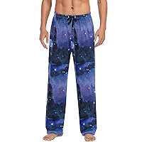 ALAZA Men's Starry Sky Blue Sleep Pajama Pant