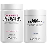 Codeage Daily Immune System Support Multivitamin for Women + Probiotics Bundle