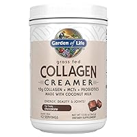 Grass Fed Collagen Creamer Powder - Chocolate, 12 Servings, Collagen Powder for Coffee Energy Beauty Joints, Collagen Peptides Powder, Coconut MCTs, Keto Collagen Protein Supplements