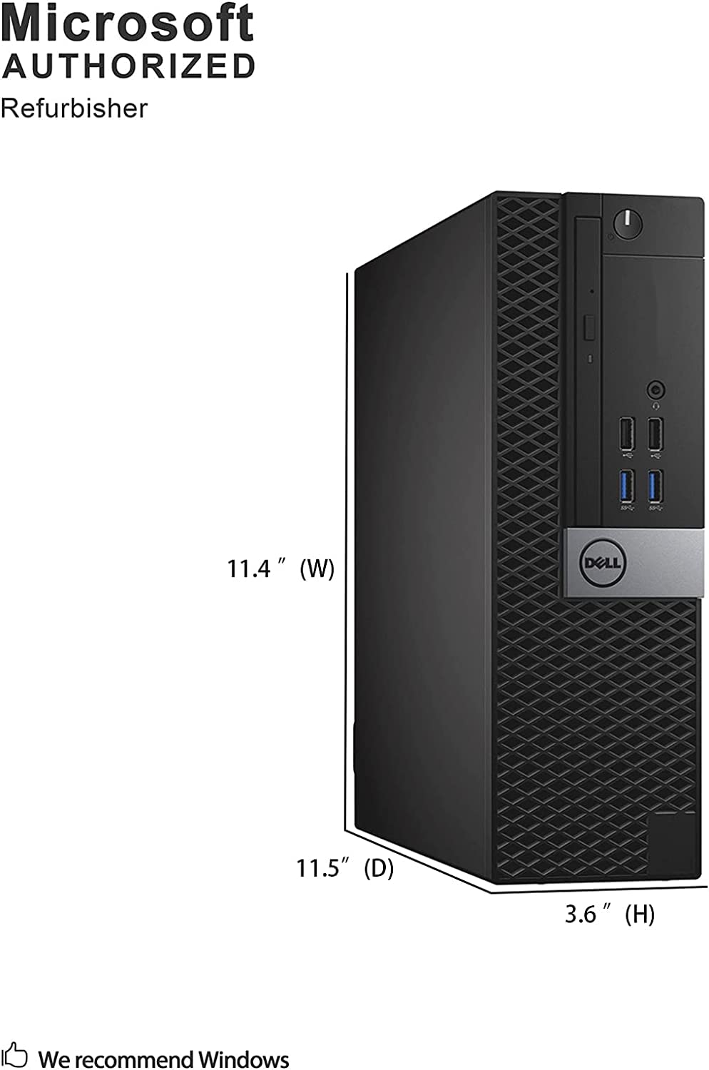 Dell OptiPlex 7040 Small Form Factor PC, Intel Quad Core i7-6700 up to 4.0GHz, 16G DDR4, 512G SSD, Windows 10 Pro 64 Bit-Multi-Language Supports English/Spanish/French (Renewed)