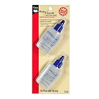 Dritz Fray Check Liquid Seam Sealant Glue Bonus Value Pack - 2 Bottles 3/4 Oz