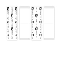 Walker Tape Co. Stick Tape Straight Strips by Walker, 36 pcs (1in x 3 in) Clear