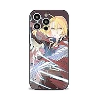 Fullmetal Manga Alchеmist 037 Case for iPhone 13 Pro Case,Japanese Comics Print Pattern Phone Cases for Anime Fans,Silicone Shockproof Protective Cover for iPhone 13 Pro Black