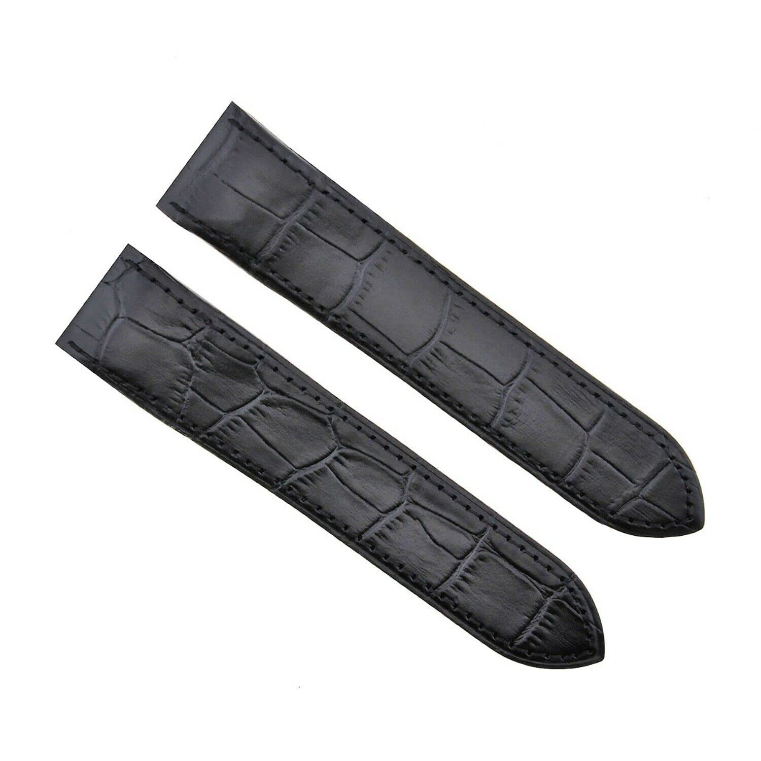 20-23-24.5mm Leather Watch Band Strap Compatible with Cartier Santos 100 XL Chronograph