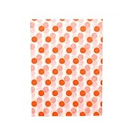500 Pcs Candy Wrappers Twisting Wax Paper for Sweets Lolly Baking Nougat - Orange Dot