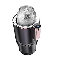 2-in-1 Smart Car Cup Warmer Cooler, Car Hot and Cold Cup, Home Office, Fast Heat Preservation, Cooling Cup, Mini Refrigerator, Keep Beverage Cool and Warm Fits -Purple