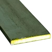 Solid Flat Bar Steel Plate - Hot Rolled - Plain Raw Material Metal Stock - 1/8'' Thick (2FT, 1in)