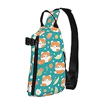 Animals Cute Print Pattern Crossbody Backpack, Multifunctional Shoulder Bag With Straps, Hiking And Fitness Bag