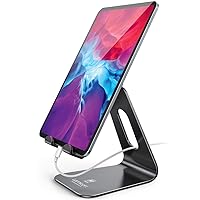 Lamicall Tablet Stand, Tablet Holder for Desk - Multi-Angle Adjustable Tablet Desktop Dock Cradle, Compatible with iPad Pro 11, 12.9, Air, Mini, Fire HD, Galaxy Tab, and Other 4-13