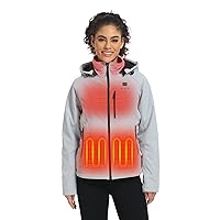 ORORO Women's Heated Jacket with 4 Heat Zones and Battery Pack