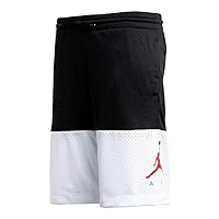 Nike Jordan Big Boy's Jumpman Air Mesh Shorts (Black/White, Medium)