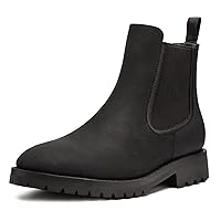 Thursday Boot Company Men's Legend Rugged & Resilient Chelsea Leather Boot, Black Matte, 6.5
