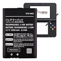 Soseieiu KTR-003 Replacement Battery, (2023 New Upgrade) 1500mAh High Capacity Li-ion Battery Pack Compatible with New Nintendo 3DS (Not for Nintendo 3DS, 3DS XL, New 3DS XL)