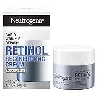 Rapid Wrinkle Repair Retinol Face Moisturizer, Fragrance Free, Daily Anti-Aging Face Cream with Retinol & Hyaluronic Acid to Fight Fine Lines, Wrinkles, & Dark Spots, 1.7 oz