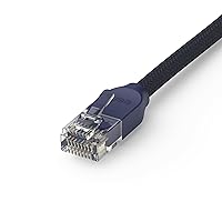 Amazon eero CAT6a Ethernet cable | Supports 10 gigabit+ speeds | 6 inch | 1-pack | Midnight Blue