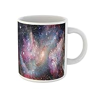 Coffee Mug Blue Nebulae and Galaxies of This Furnished By Nasa 11 Oz Ceramic Tea Cup Mugs Best Gift Or Souvenir For Family Friends Coworkers