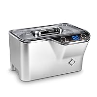 LifeBasis Ultrasonic Cleaner, Professional Ultrasonic Jewelry Cleaner 20 Ounces (600ML) with Digital Timer, Watch Holder Ultrasonic Glasses Cleaner for Rings, Coins, Watches, Dentures - Silver