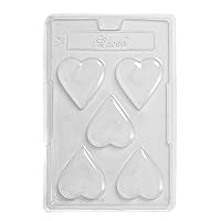 Heart Large Chocolate Mould 5 Cavity (Pack of 5)