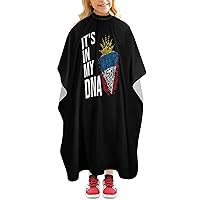 It's in My DNA Antigua and Barbuda Flag Printed Barber Cape Hair Cutting Apron Professional Salon Haircut Capes for Men Women