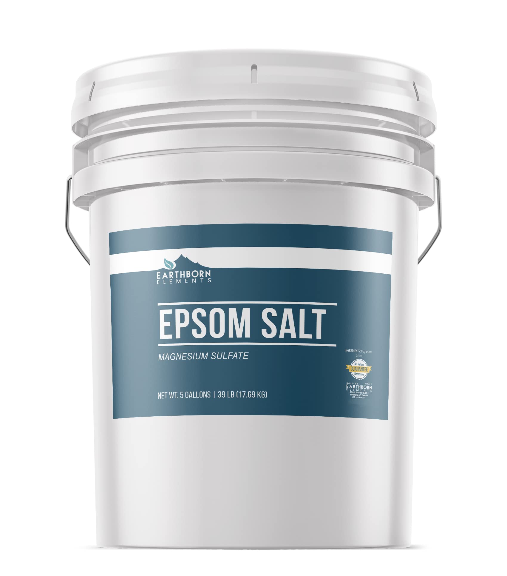 Earthborn Elements Lavender Epsom Salt & Epsom Salt Bundle (5 Gallons Each), Bulk Sizes, Pure & Undiluted, Soak & Clean