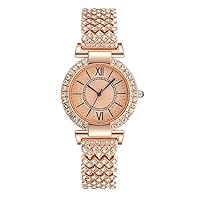 CdyBox Women's Luxury Crystal Watch Classic Bracelet Watches Analogue Quartz Wrist Watch
