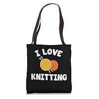 I Love Knitting Tote Bag