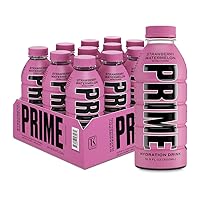 PRIME Hydration STRAWBERRY WATERMELON | Sports Drinks | Electrolyte Enhanced for Ultimate Hydration | 250mg BCAAs | B Vitamins | Antioxidants | 2g Of Sugar | 16.9 Fluid Ounce | 12 Pack