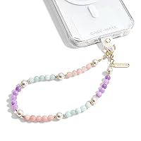 Case-Mate Phone Charm with Beaded Pearls and Gold - Detachable Phone Lanyard, Hands-Free Wrist Strap, Adjustable Phone Grip Strap for Women - iPhone 15 Pro Max/ 14 Pro Max/ 13 Pro Max/ 12 - Sugar Rush