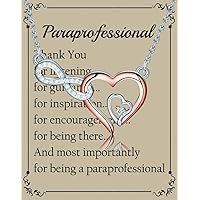 BNQL Paraprofessional Appreciation Gifts Necklace Para Paraprofessional Gift for Women Paraeducator Gift Teacher Assistant Gift