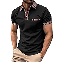 Mens Fashion Henley Shirts Short Sleeve 3-Button T Shirts Casual Muscle Fit Shirts Plus Size Summer Workout Tee Tops